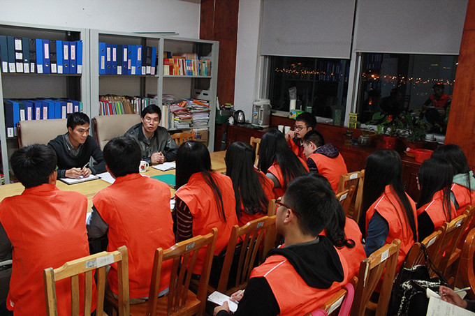 “马上办”学生事务服务中心培训会现场